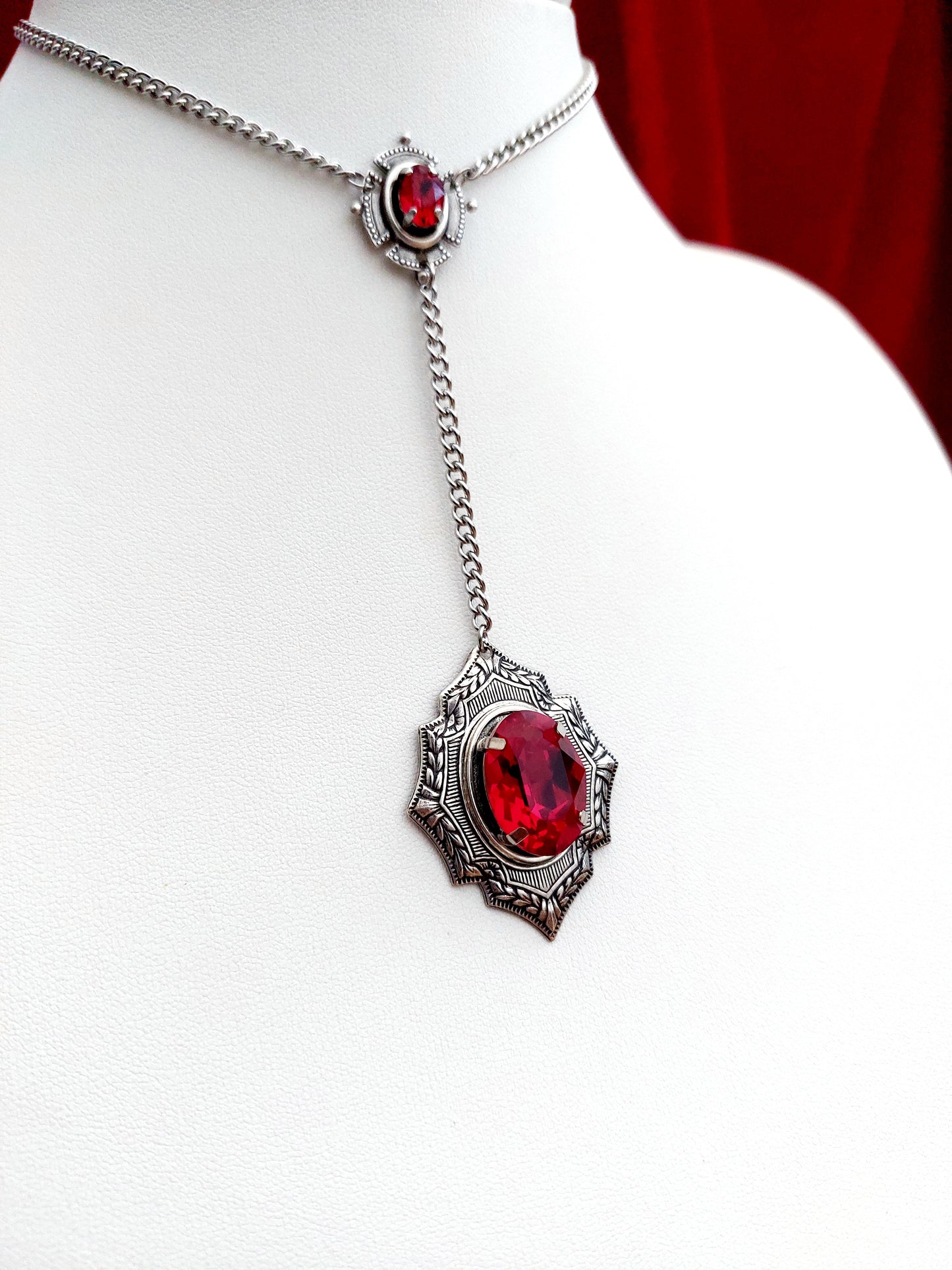 Chain 'Draconia' Lariat Y Shape Necklace (Colour Options)