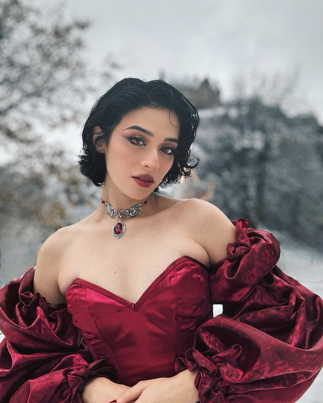 'Aurora' Necklace (Blood Red)