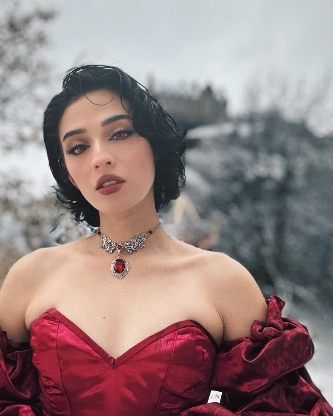 'Aurora' Necklace (Blood Red)