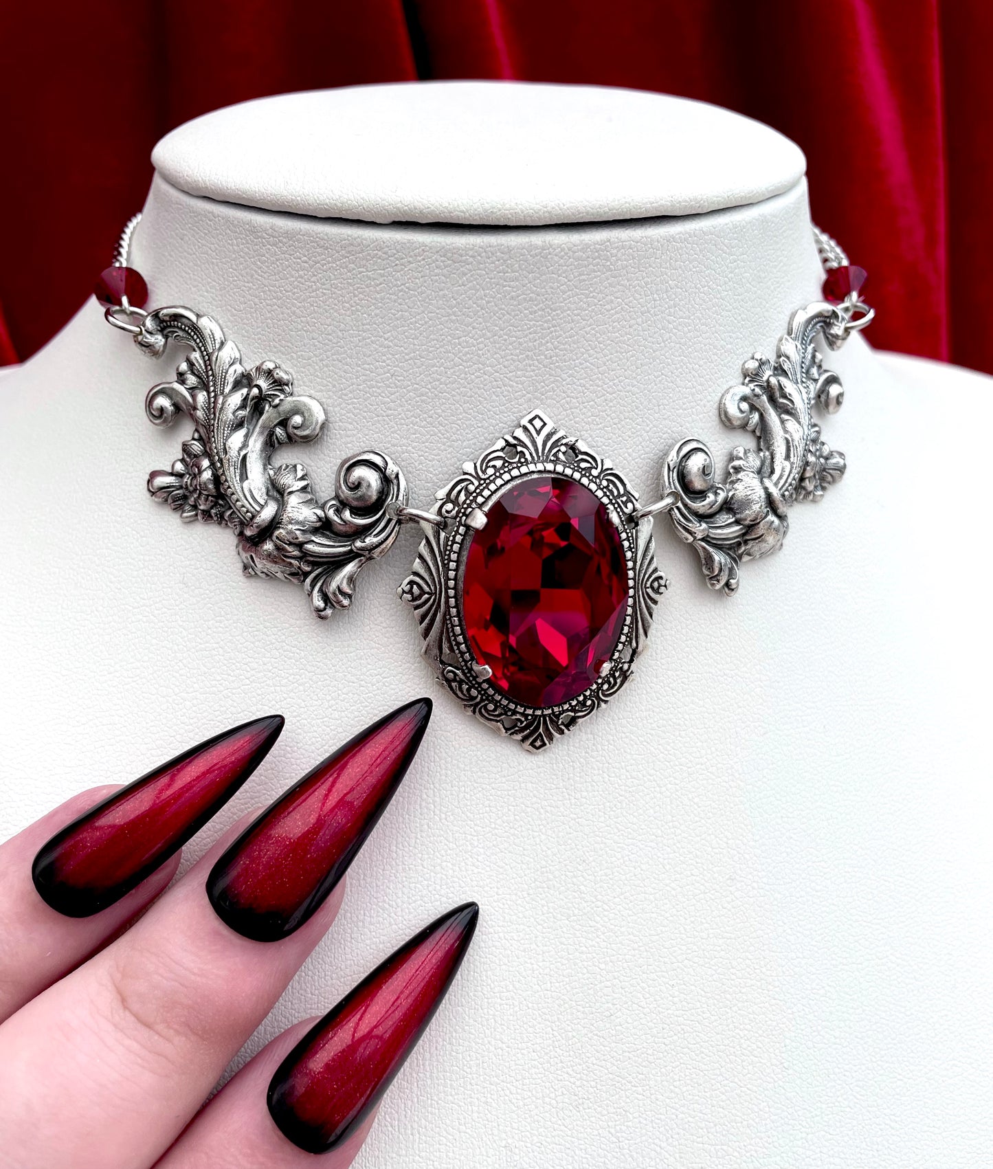 'Aurora II' Necklace (Blood Red)