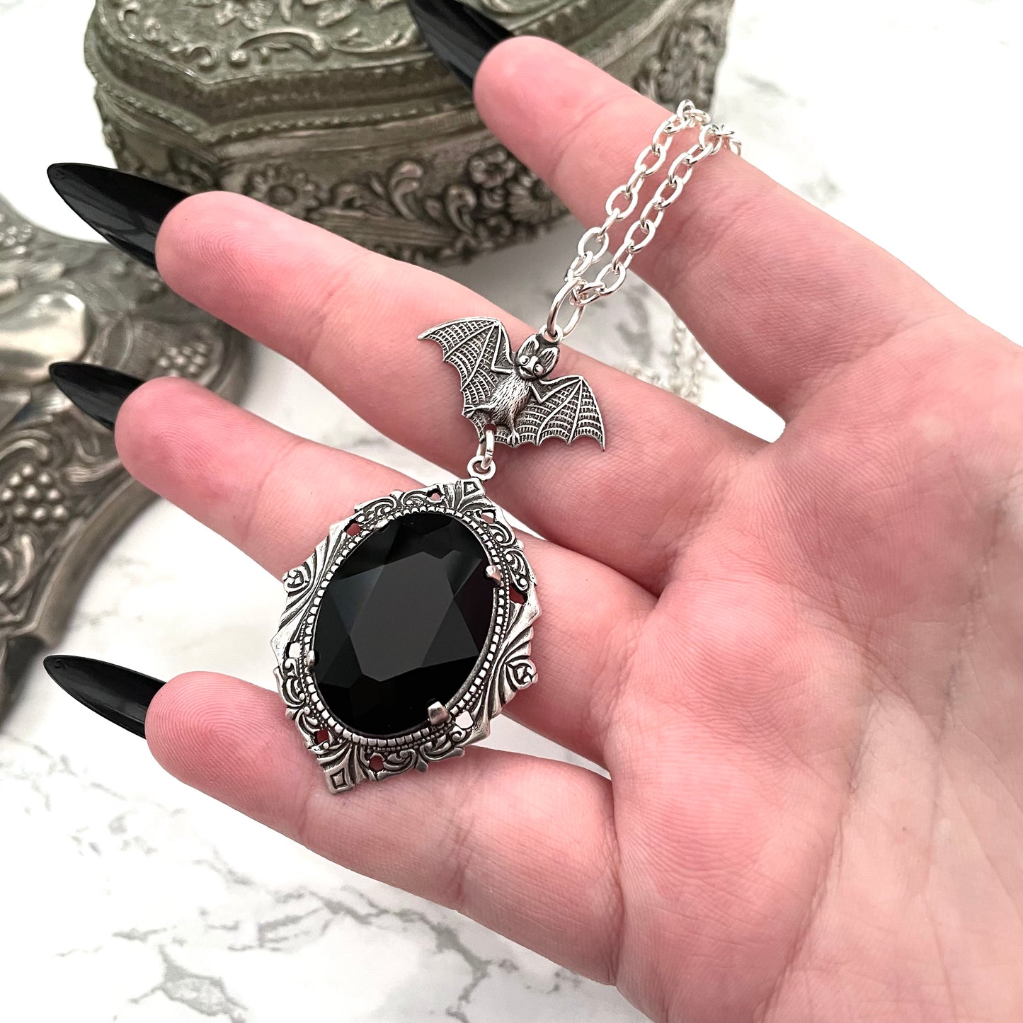 'Crypt' Necklace (Death Black)