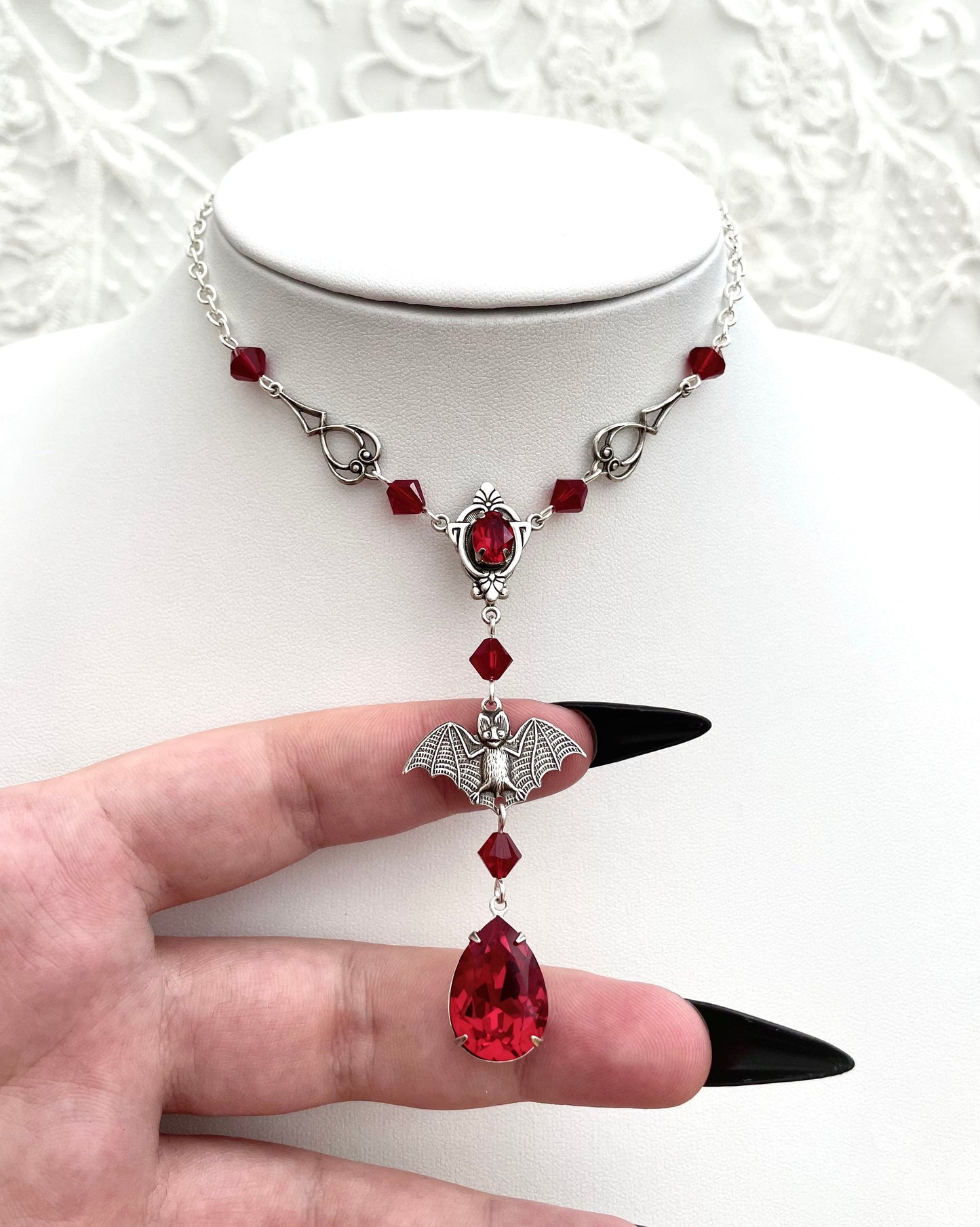 'Helena' Necklace (Blood Red)