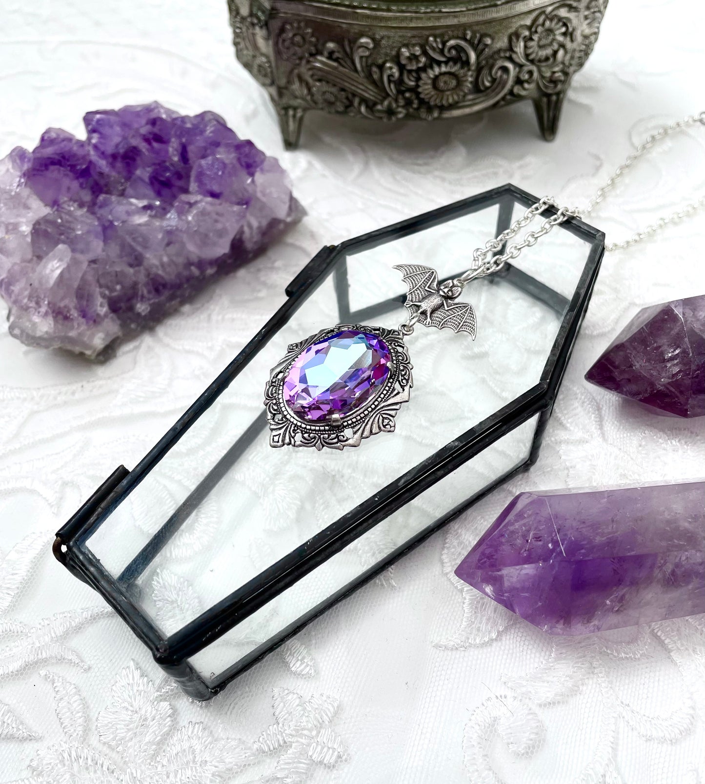'Crypt' Necklace (Lavender Ombre)