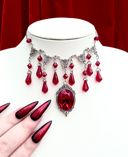 'Tenebris' Necklace (Blood Red)