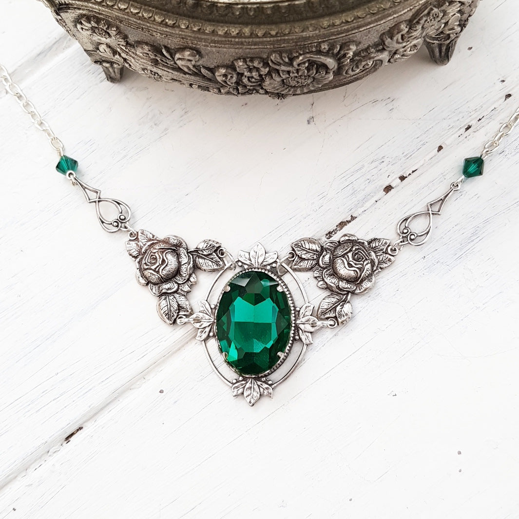 'Ophelia' Necklace (Ivy Emerald)