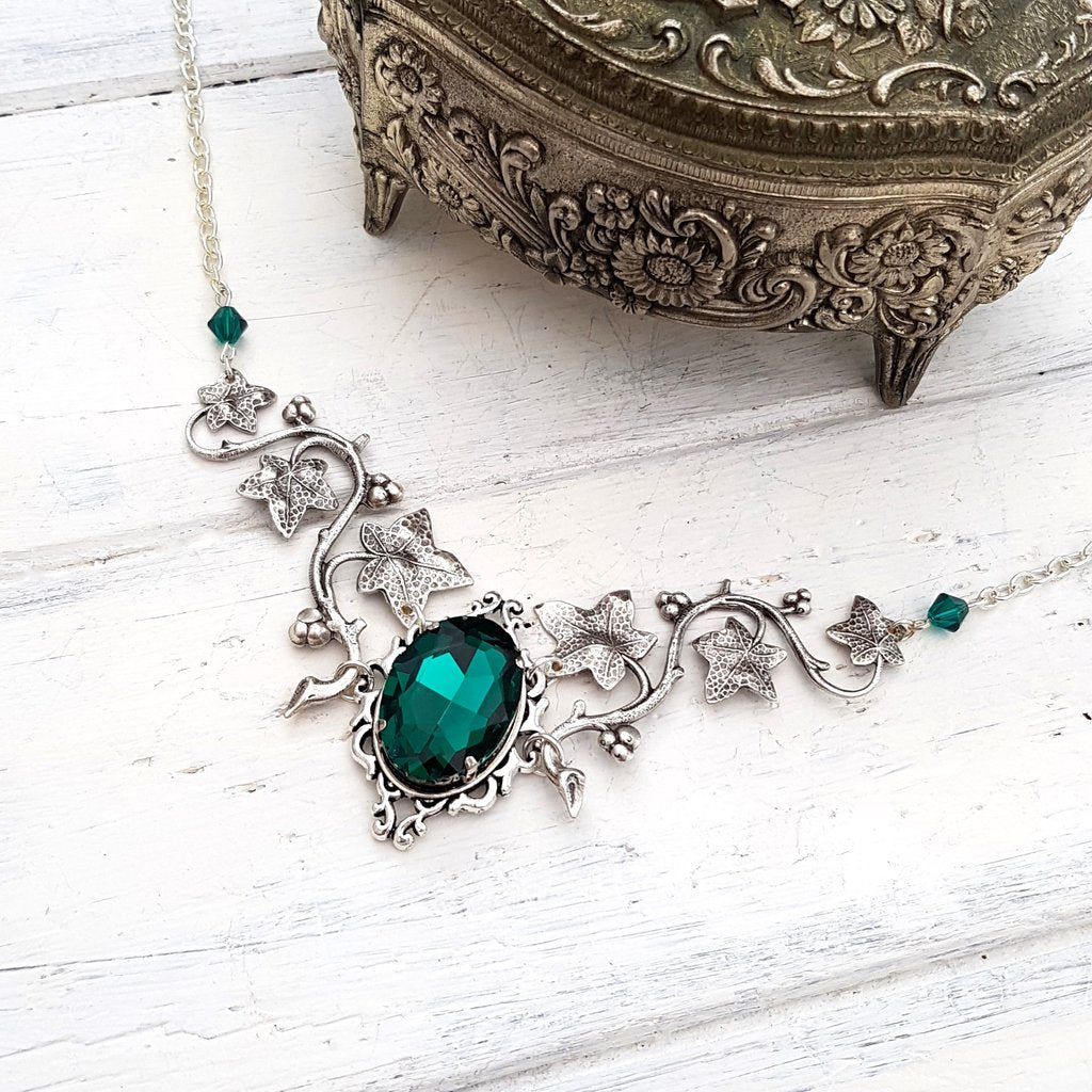 'Gloria' Necklace (Ivy Emerald)