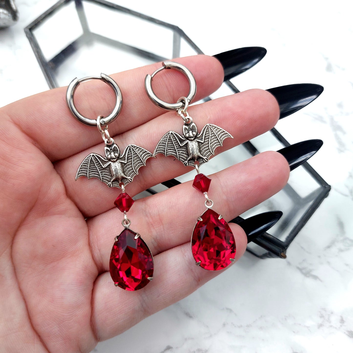 'Dusk' Earrings (Death Black)