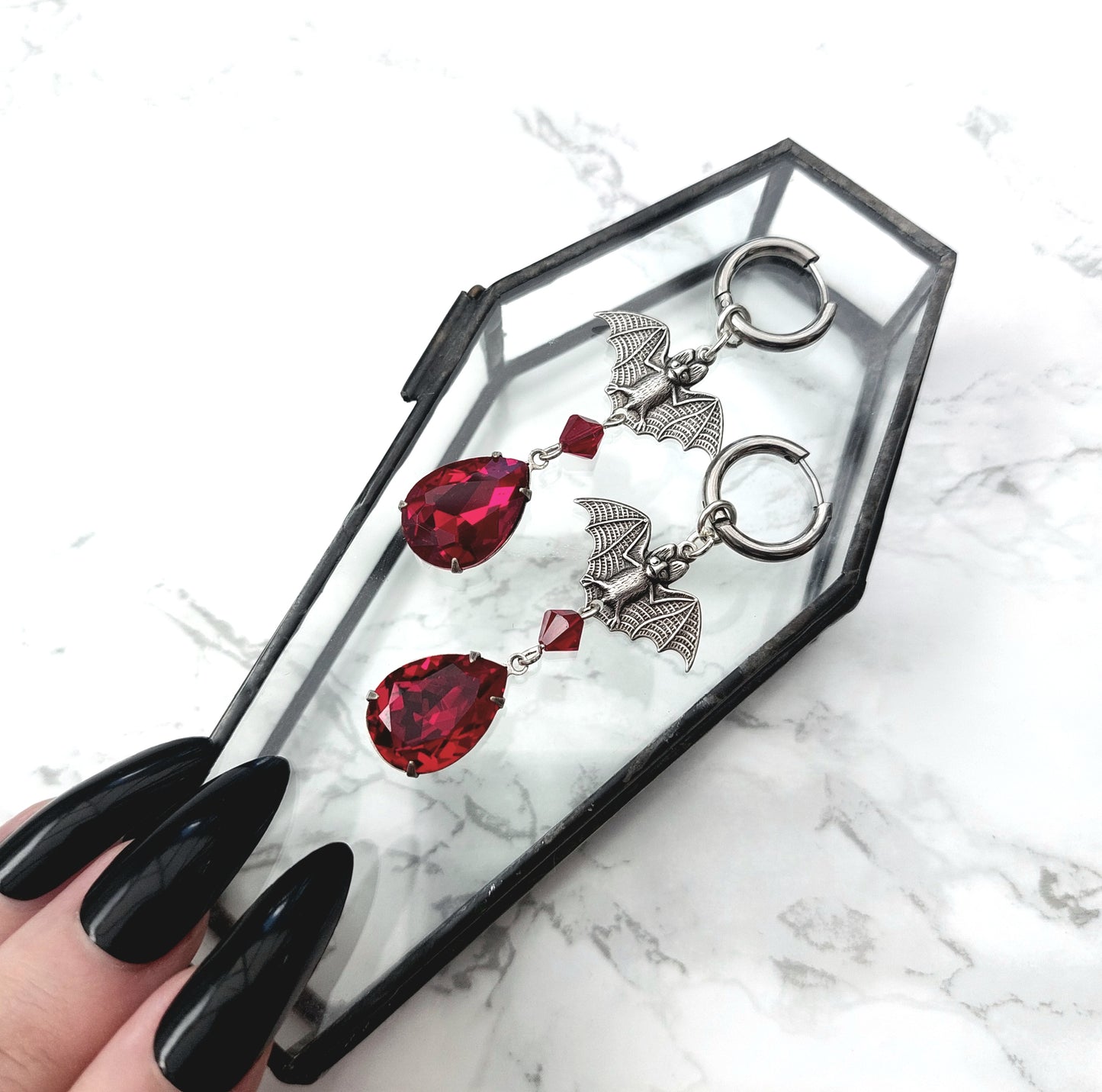 'Dusk' Earrings (Death Black)