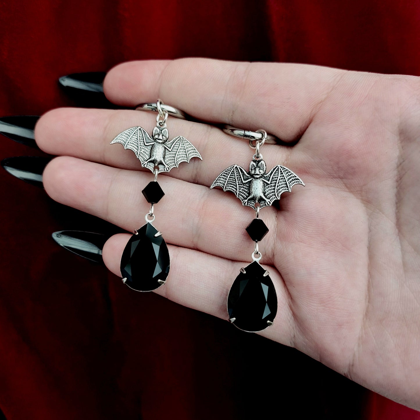 'Dusk' Earrings (Death Black)
