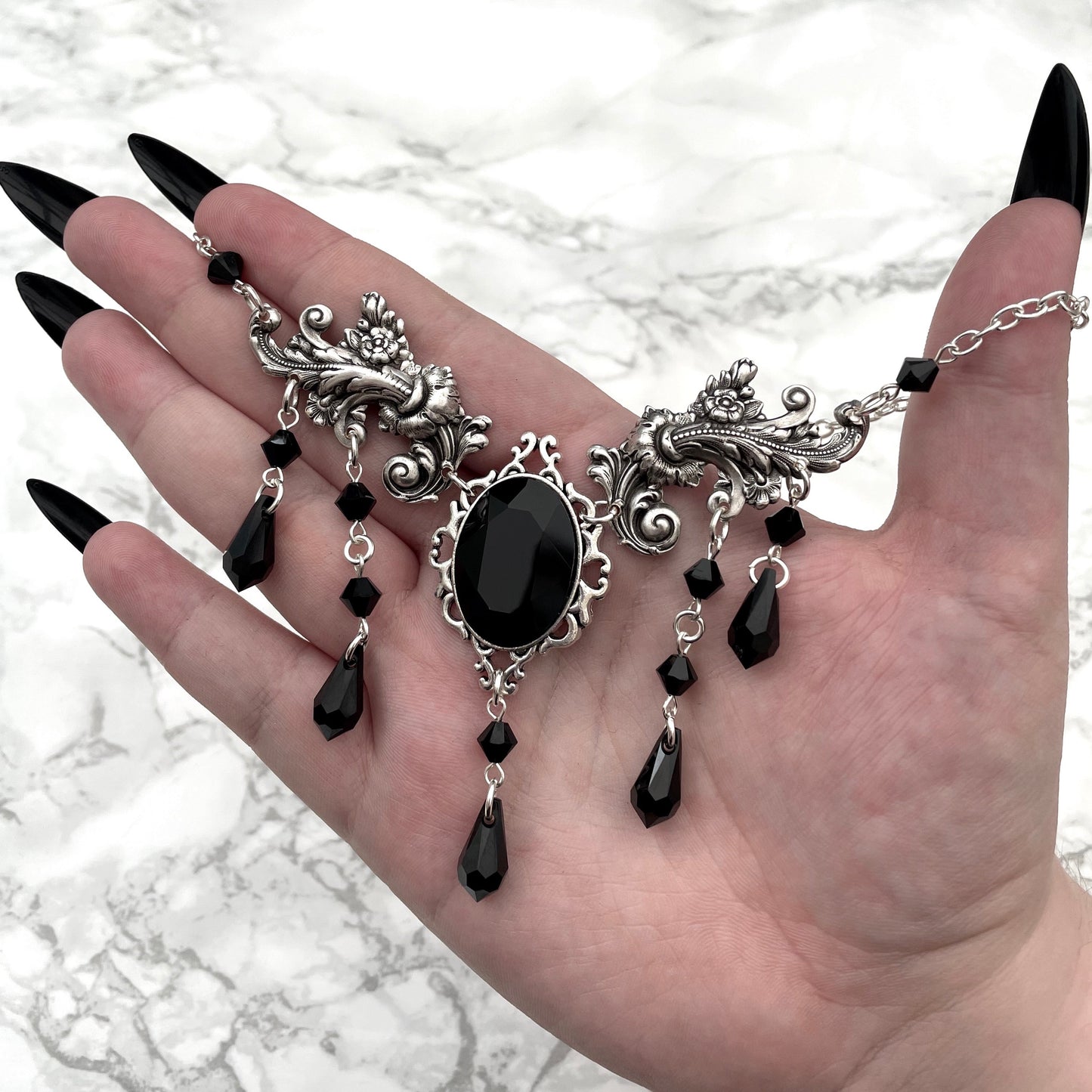 'Anastasia' Necklace (Death Black)