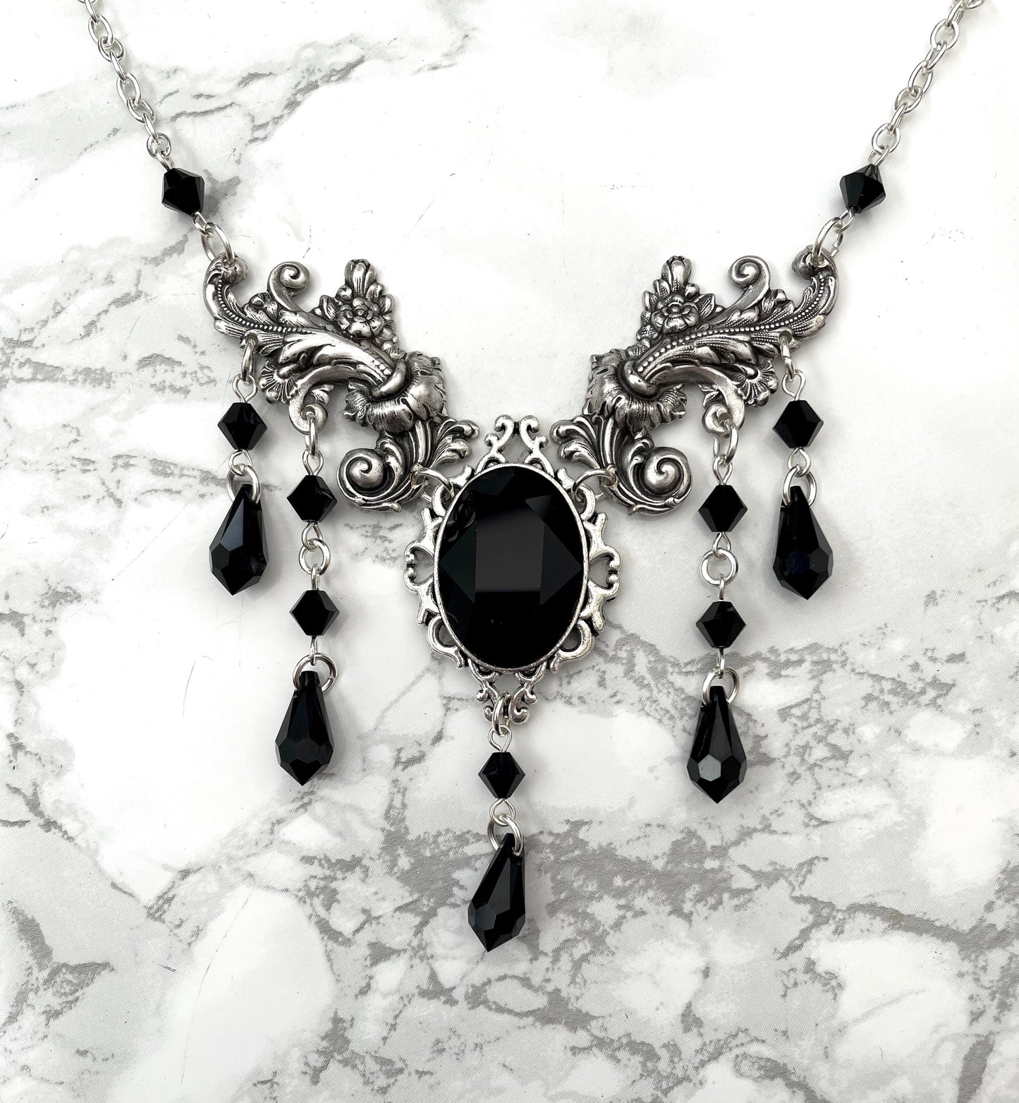'Anastasia' Necklace (Death Black)