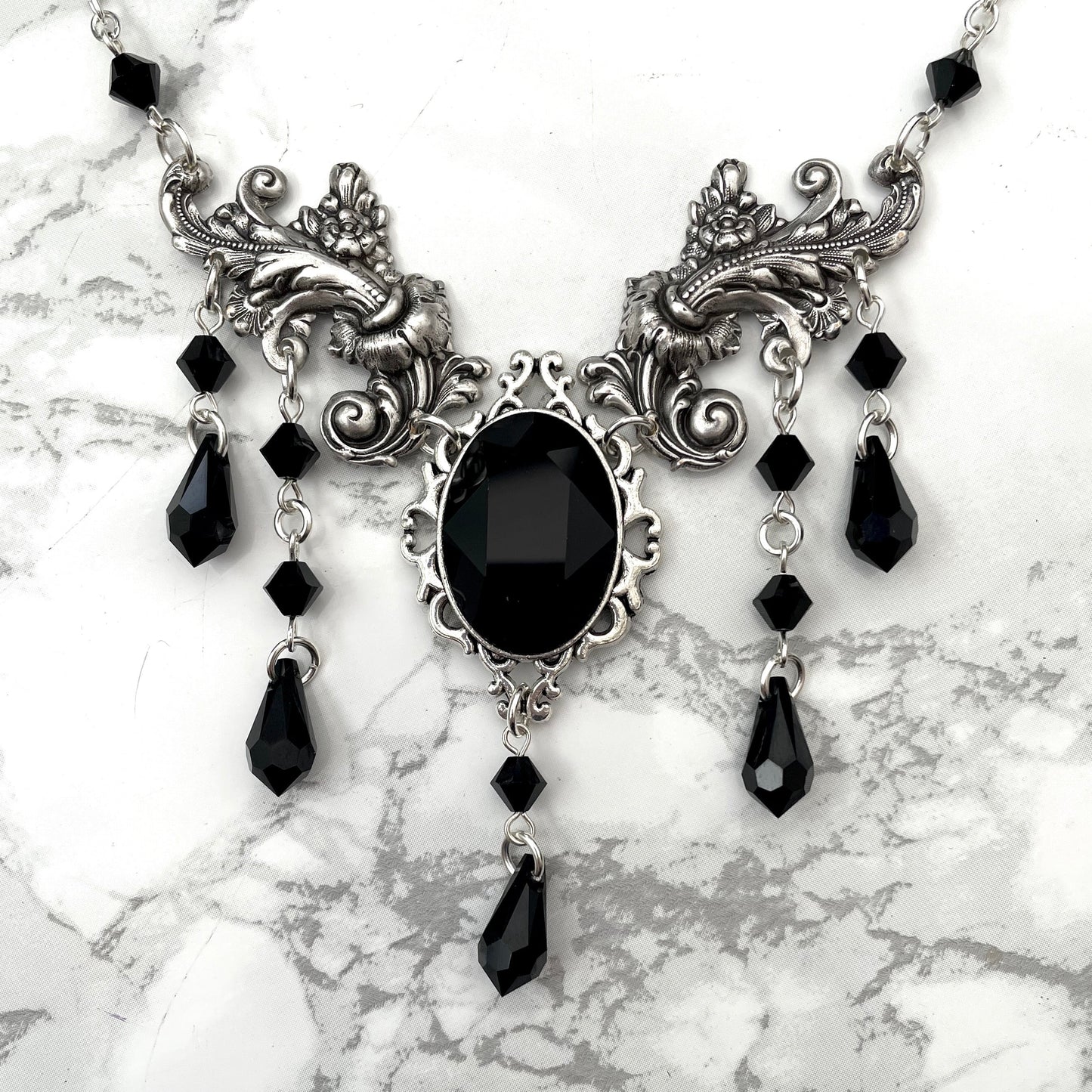 'Anastasia' Necklace (Death Black)