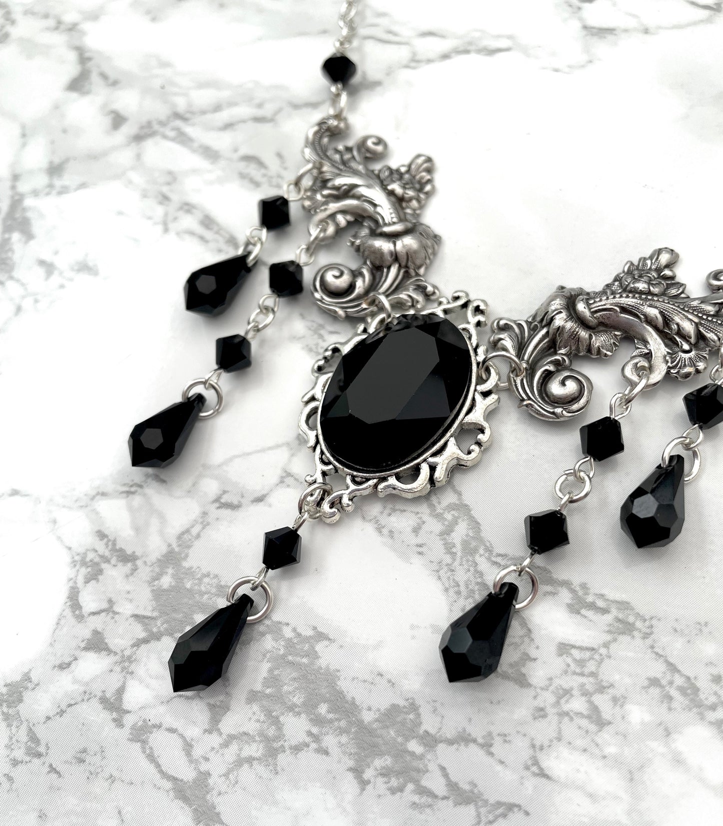'Anastasia' Necklace (Death Black)