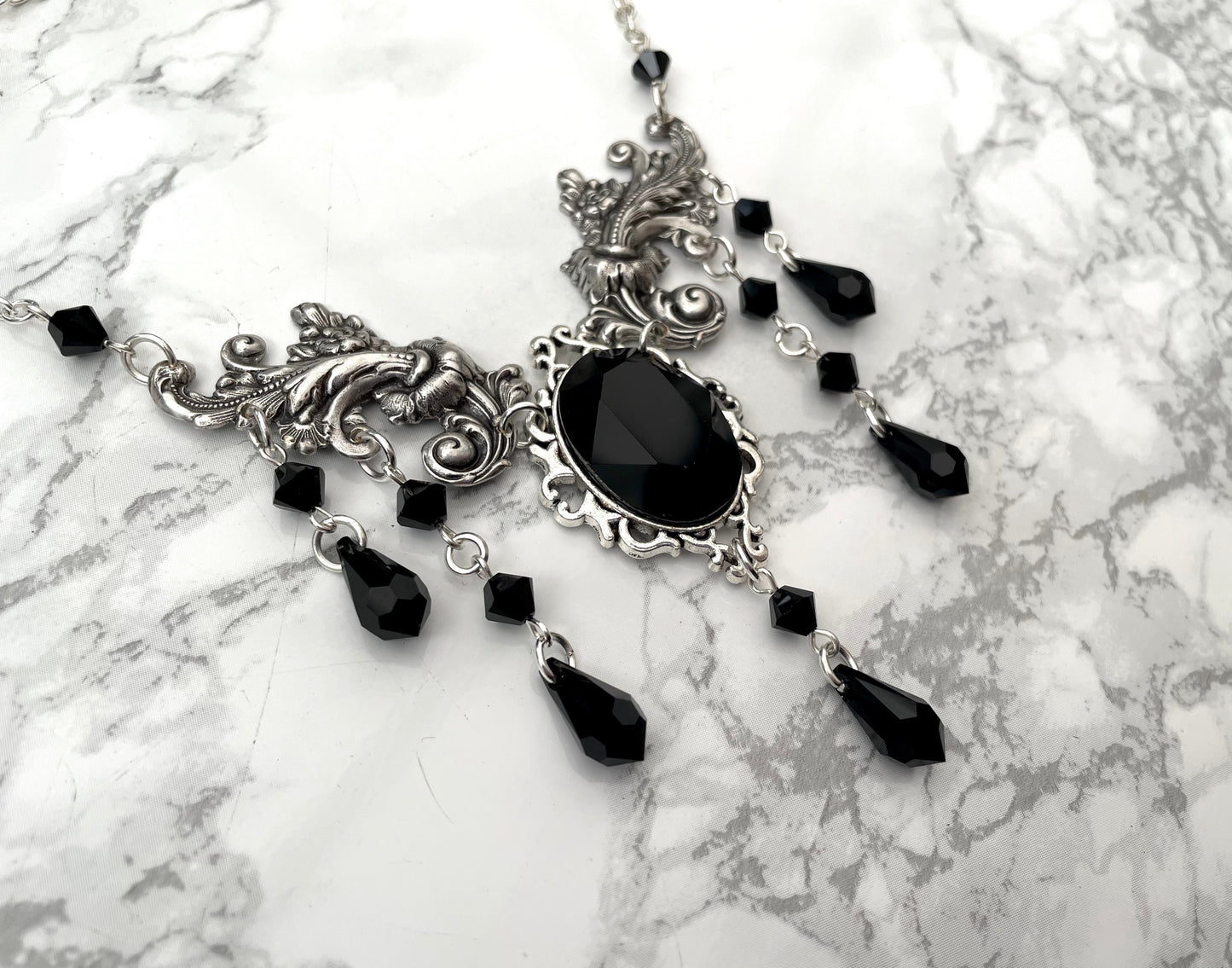 'Anastasia' Necklace (Death Black)