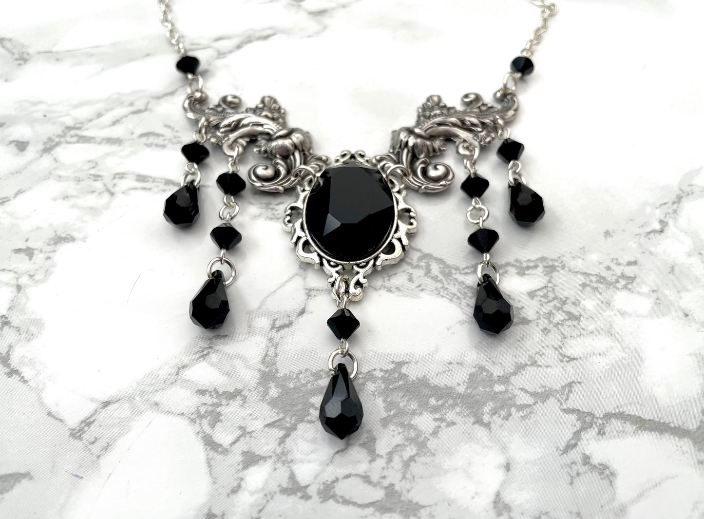 'Anastasia' Necklace (Death Black)