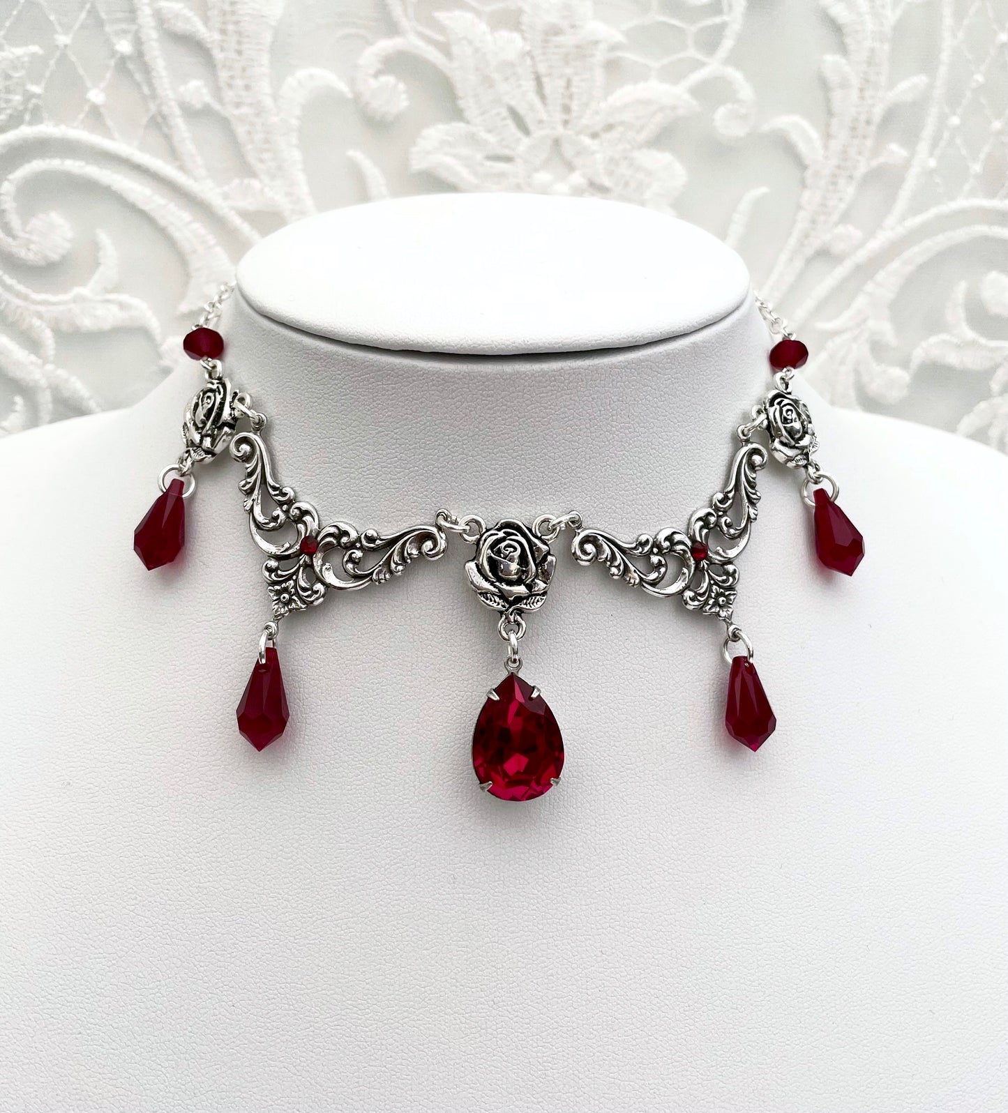 'Eve' Necklace (Blood Red)