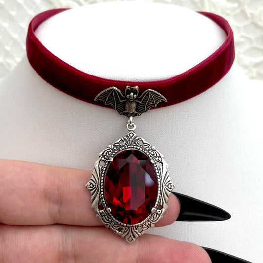 'Crypt' Choker (Oxblood)