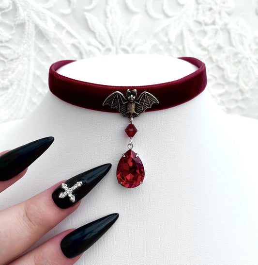 'Dusk' Choker (Oxblood)
