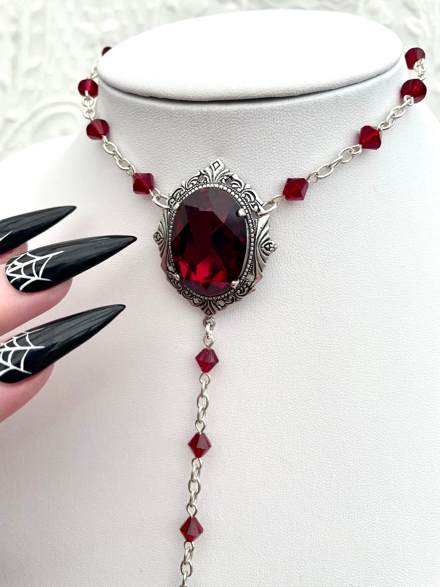 Rosary 'Lucy' Necklace (Colour Options)