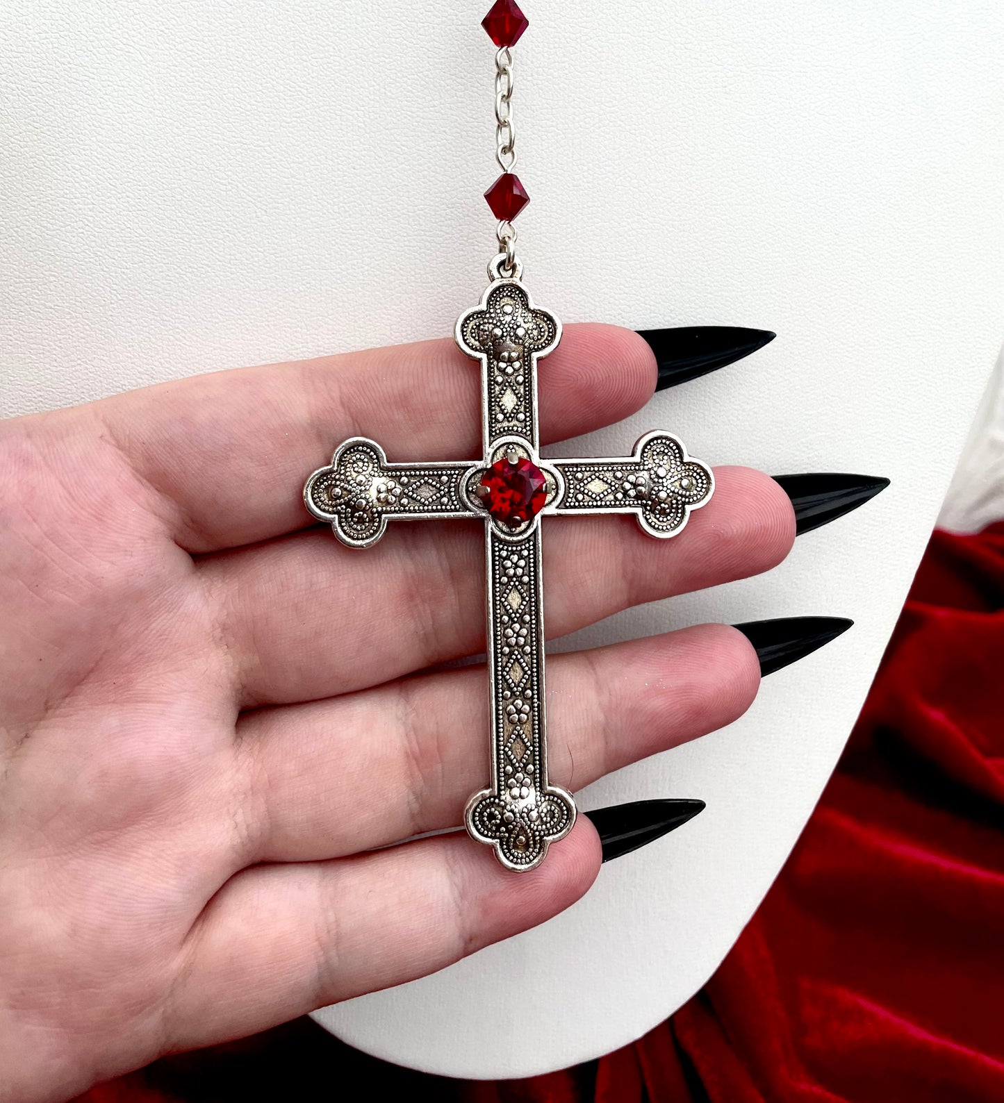 Rosary 'Lucy' Necklace (Colour Options)