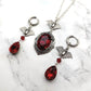 'Dusk' Earrings (Blood Red)