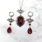 'Dusk' Earrings (Blood Red)