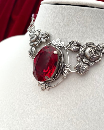 'Ophelia' Necklace (Passion Red)