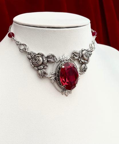 'Ophelia' Necklace (Passion Red)