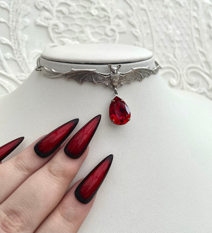 'Eternal Twilight' Necklace (Blood Red)