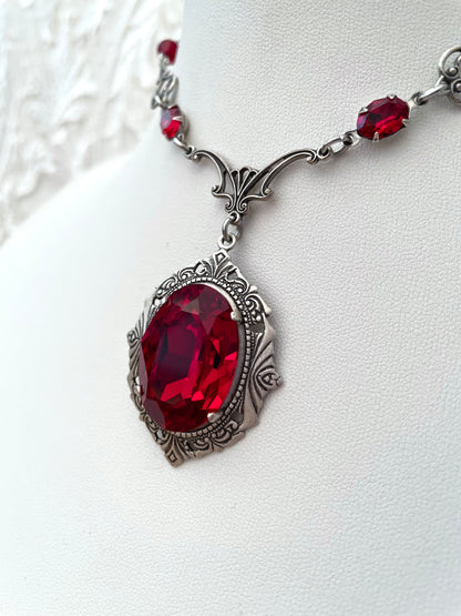 'Requiem' Necklace (Blood Red)