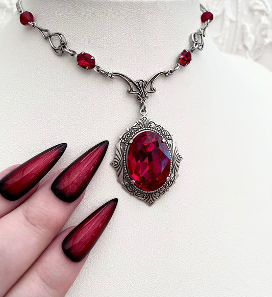 'Requiem' Necklace (Blood Red)