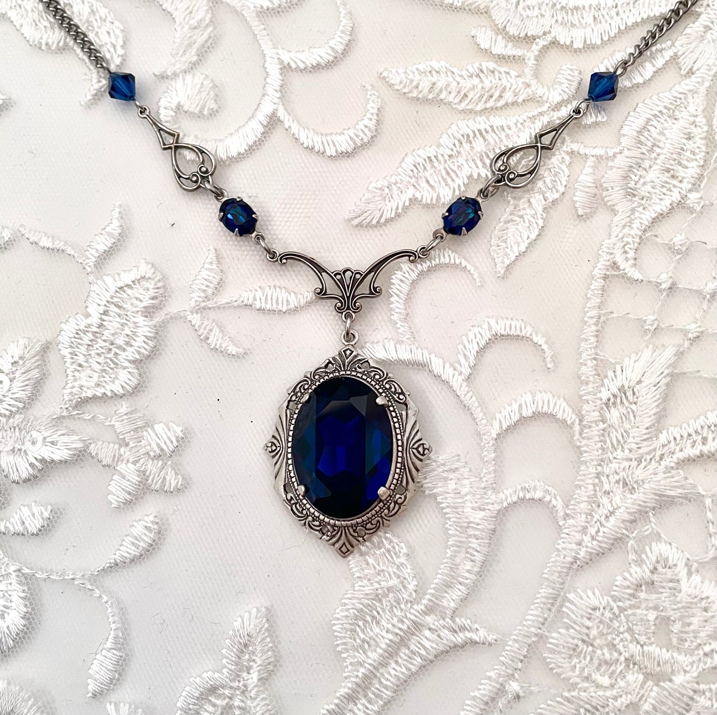 'Requiem' Necklace (Oceans of Time Blue)