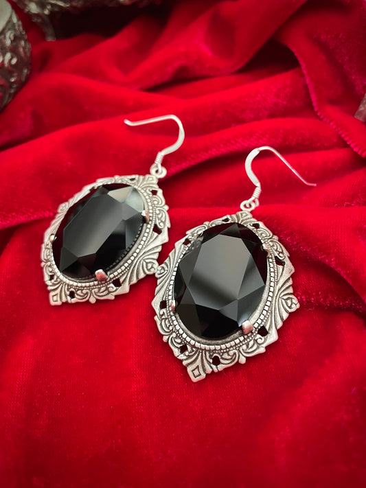 'Aurora' Earrings (Death Black)