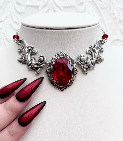 'Aurora II' Necklace (Blood Red)