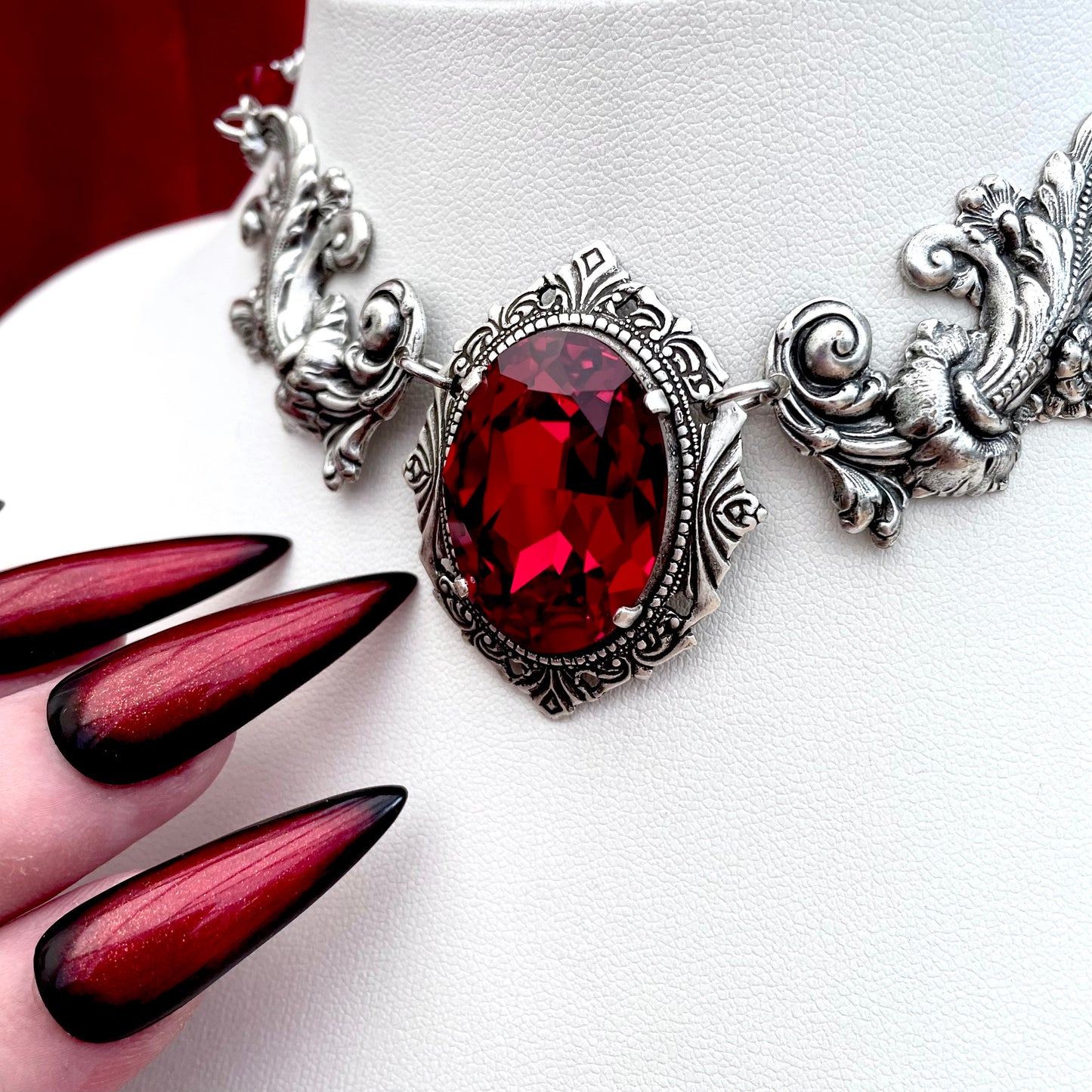 'Aurora II' Necklace (Blood Red)