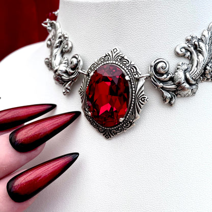 'Aurora II' Necklace (Blood Red)