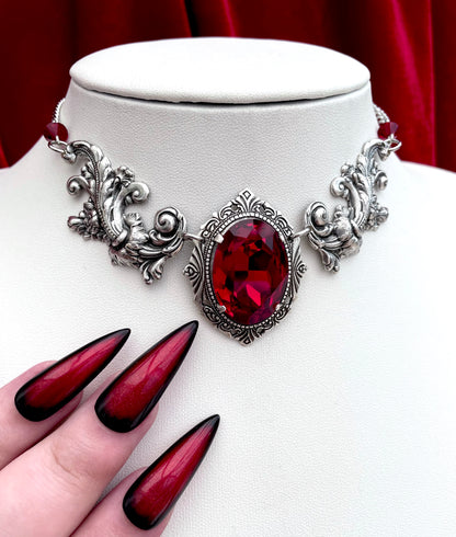 'Aurora II' Necklace (Blood Red)
