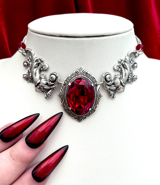 'Aurora II' Necklace (Blood Red)