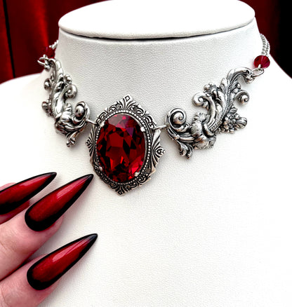 'Aurora II' Necklace (Blood Red)