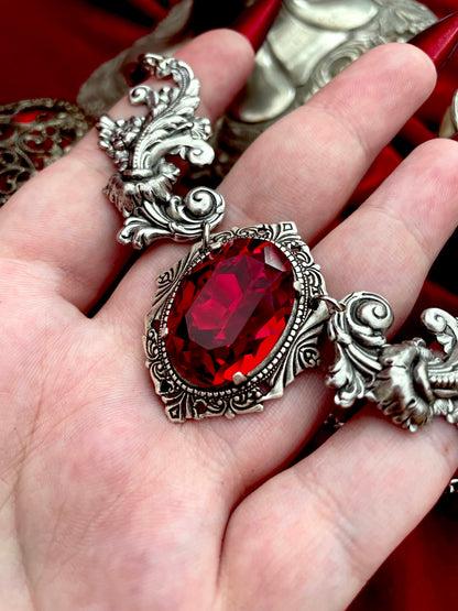 'Aurora II' Necklace (Blood Red)