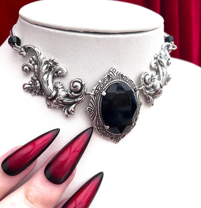 'Aurora II' Necklace (Death Black)