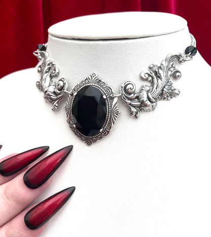 'Aurora II' Necklace (Death Black)