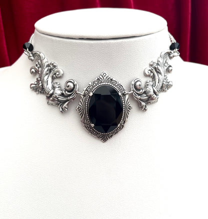 'Aurora II' Necklace (Death Black)