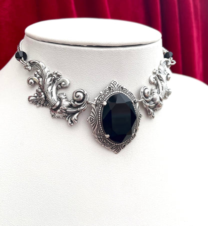 'Aurora II' Necklace (Death Black)