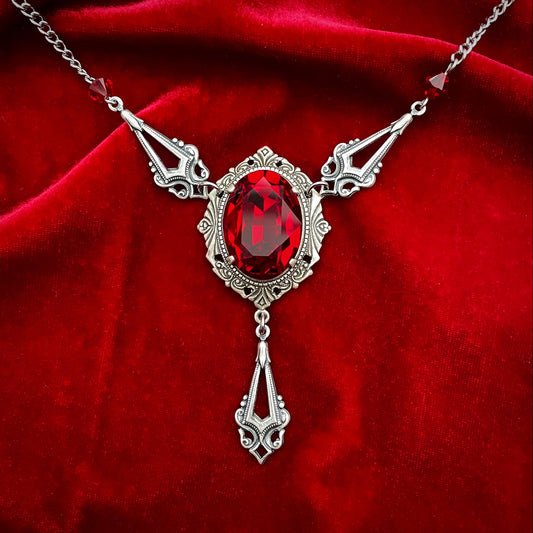 'Dracula's Kiss' Necklace (Blood Red) *REVAMP*