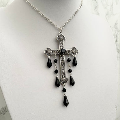 'Sacred' Pendant Necklace (Death Black)