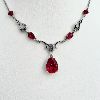 'Vesper' Necklace - Blood Red