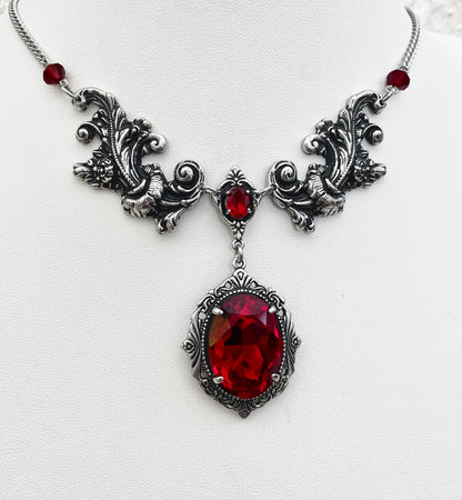 'Aurora' Necklace (Blood Red)