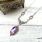 'Lenore' Necklace (Unicorn Crystal - Lilac)