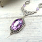 'Lenore' Necklace (Unicorn Crystal - Lilac)